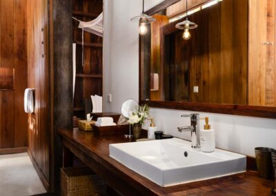 wooden Bathroom and sink